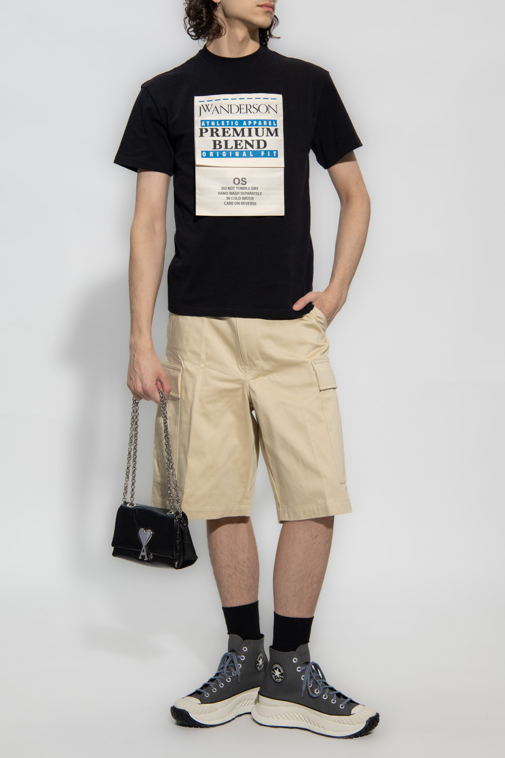 Tシャツ・カットソー J W ANDERSON BLACK COTTON T-SHIRT JW Anderson T-Shirts & Jersey Shirts for Women - Shop on